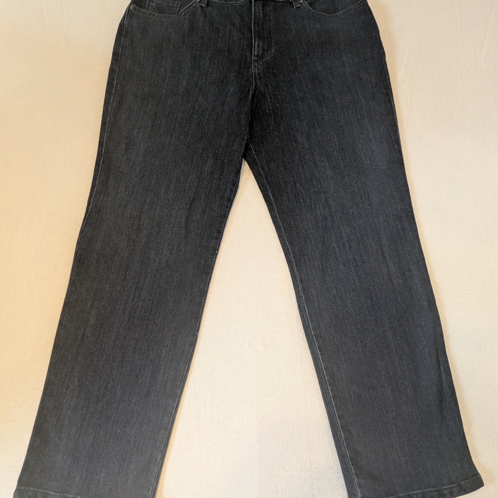 Gloria Vanderbilt Women's Charcoal Straight Leg Pants